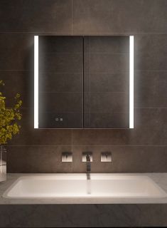 Зеркало-шкаф с подсветкой Aquatek AQ7109-MLC 100 см сенсорное управление хром